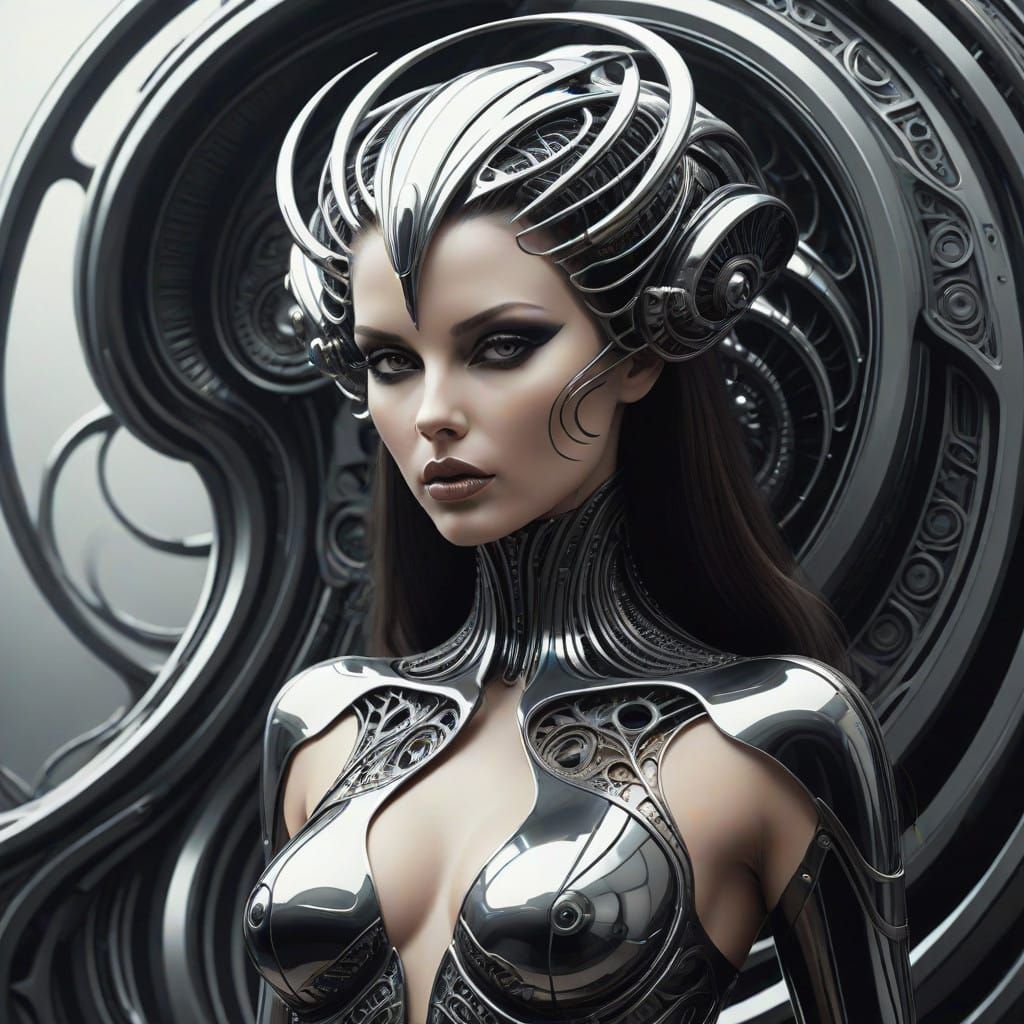 Unparalleled Goddess Nikkibenz, Ethereal Beauty in Abstract...