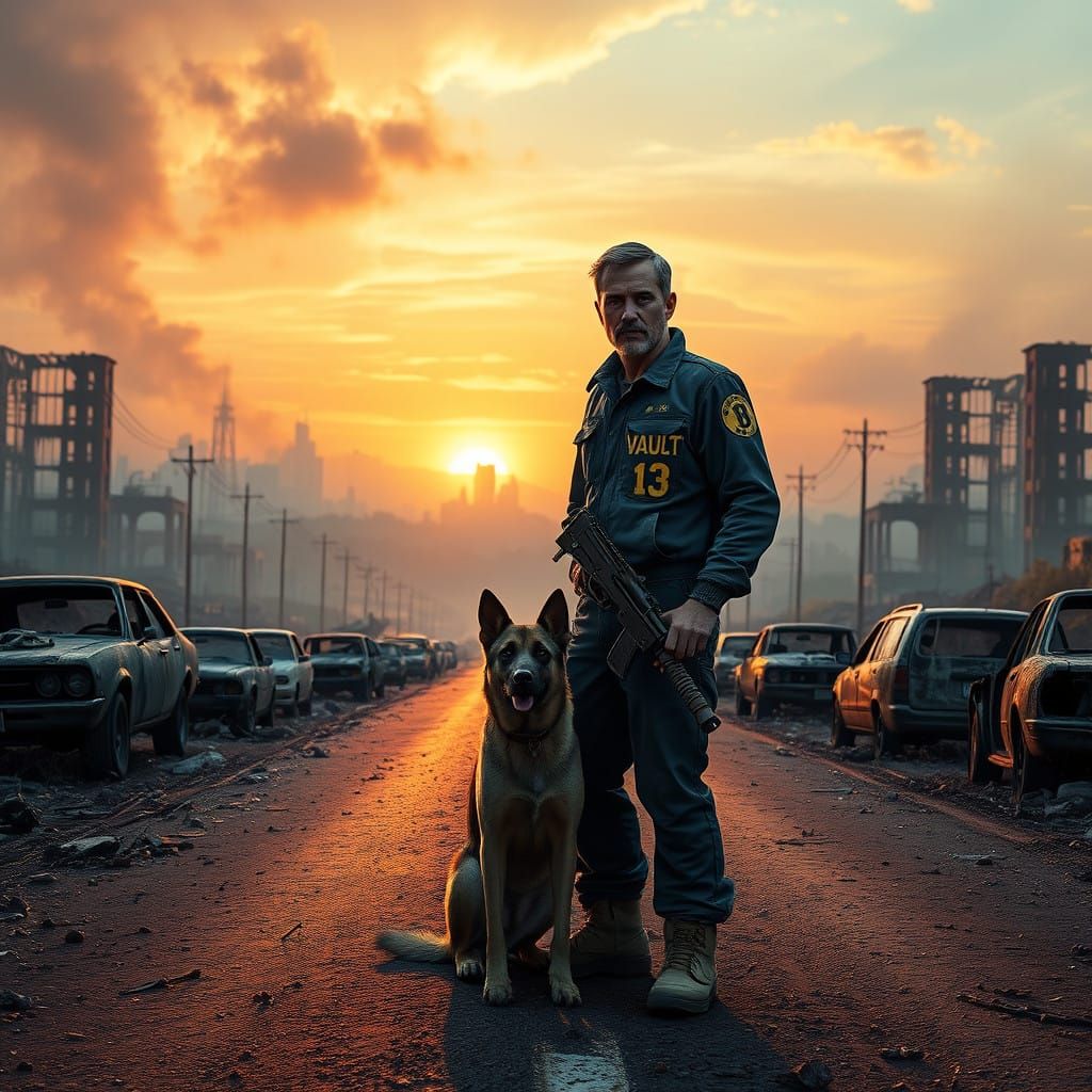 Survivor of Vault 13 Stands Vigilant in Post-Apocalyptic Was...