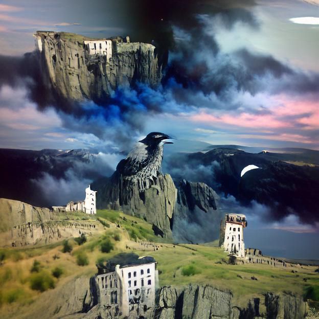 Eyrie Matte Painting for Film or Games