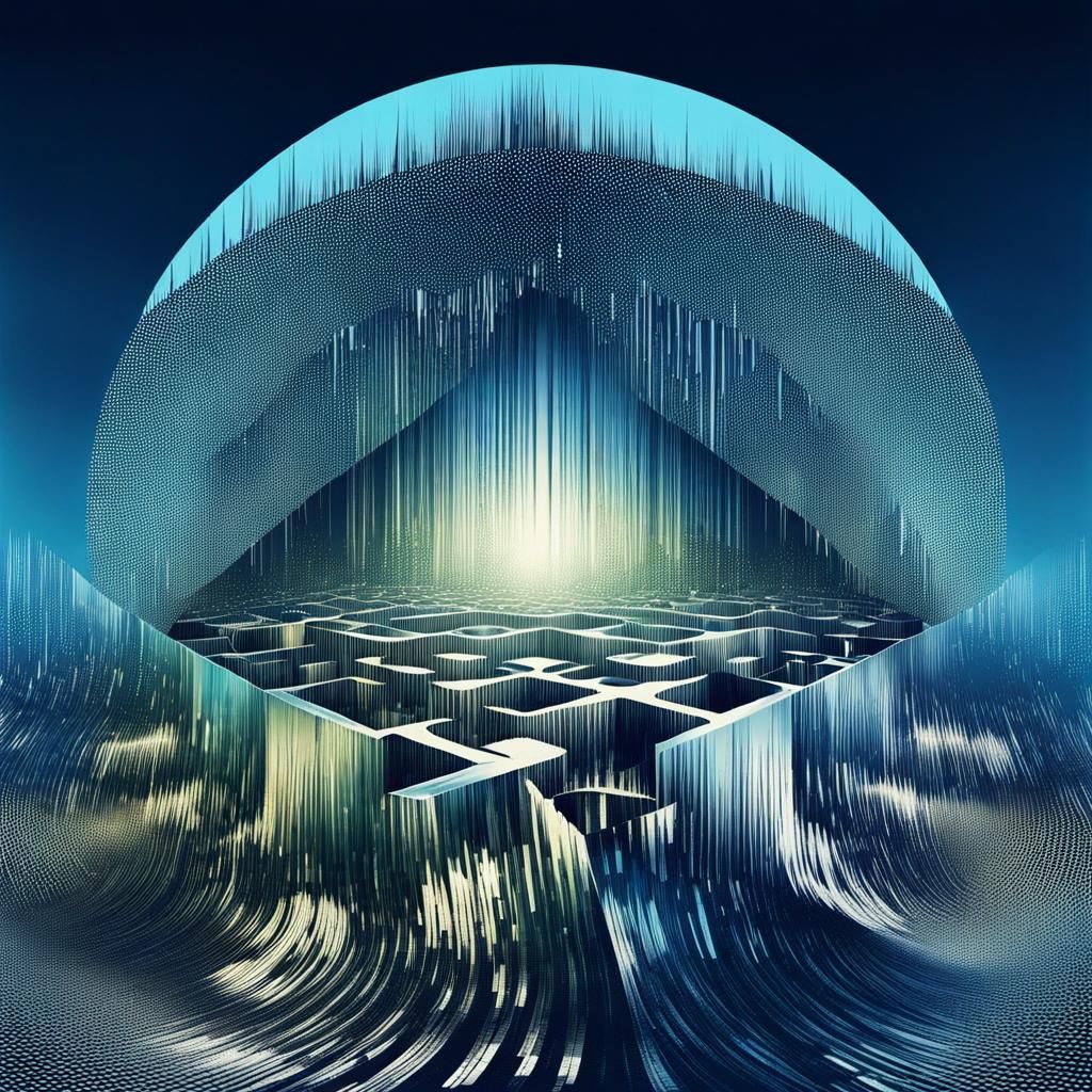 Grungy Halftone Pattern with Metallic Colors