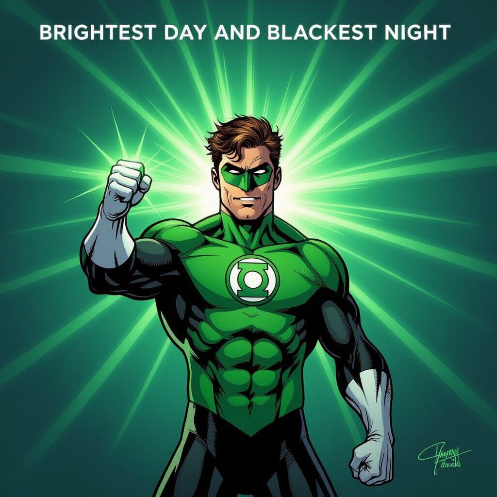 Green Lantern Hal Jordan With Power Ring