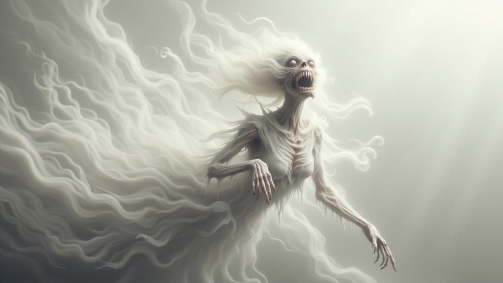 Menacing Eyeball Monster in Dystopian Horror Style