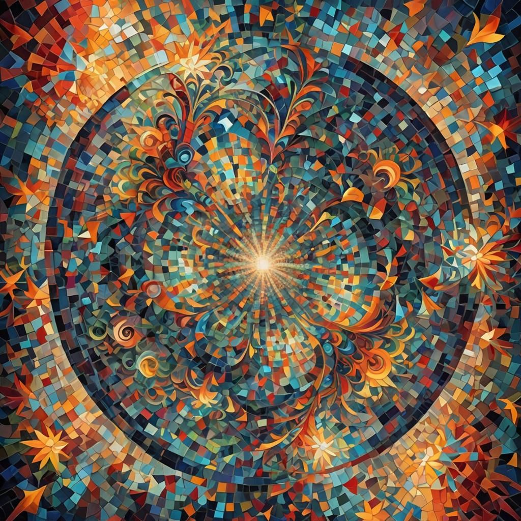 Kaleidoscopic Consciousness: A Surreal Digital Mosaic