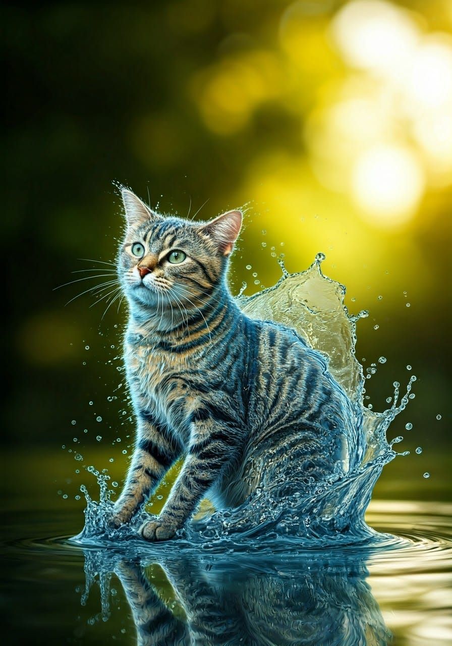 Splash cat