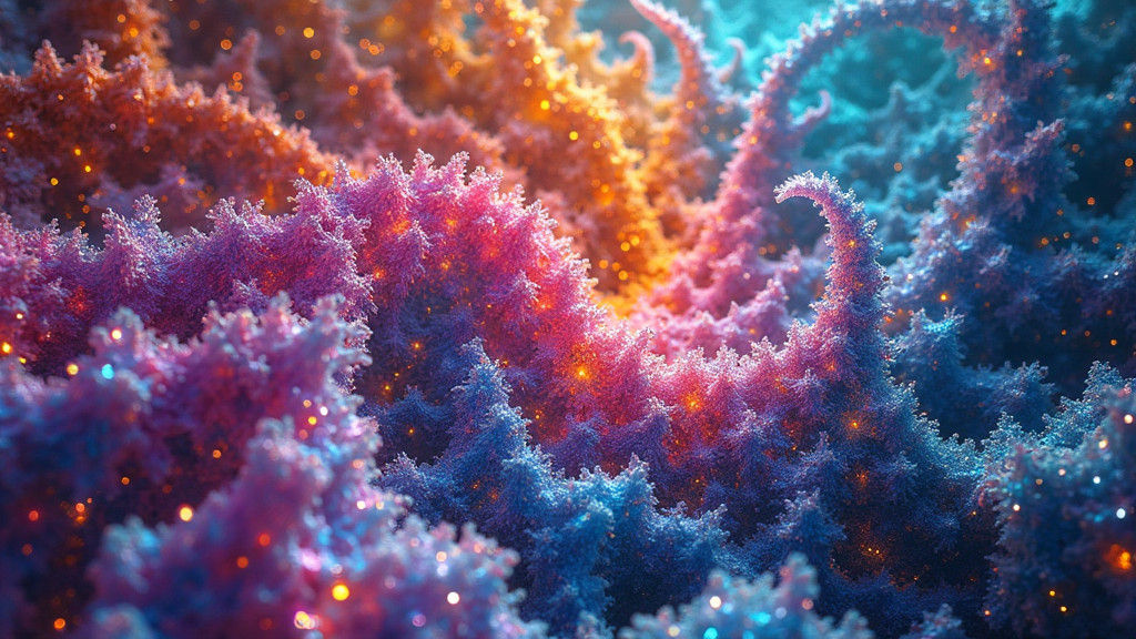 Iridescent 3D Fractals in a Mesmerizing Dance