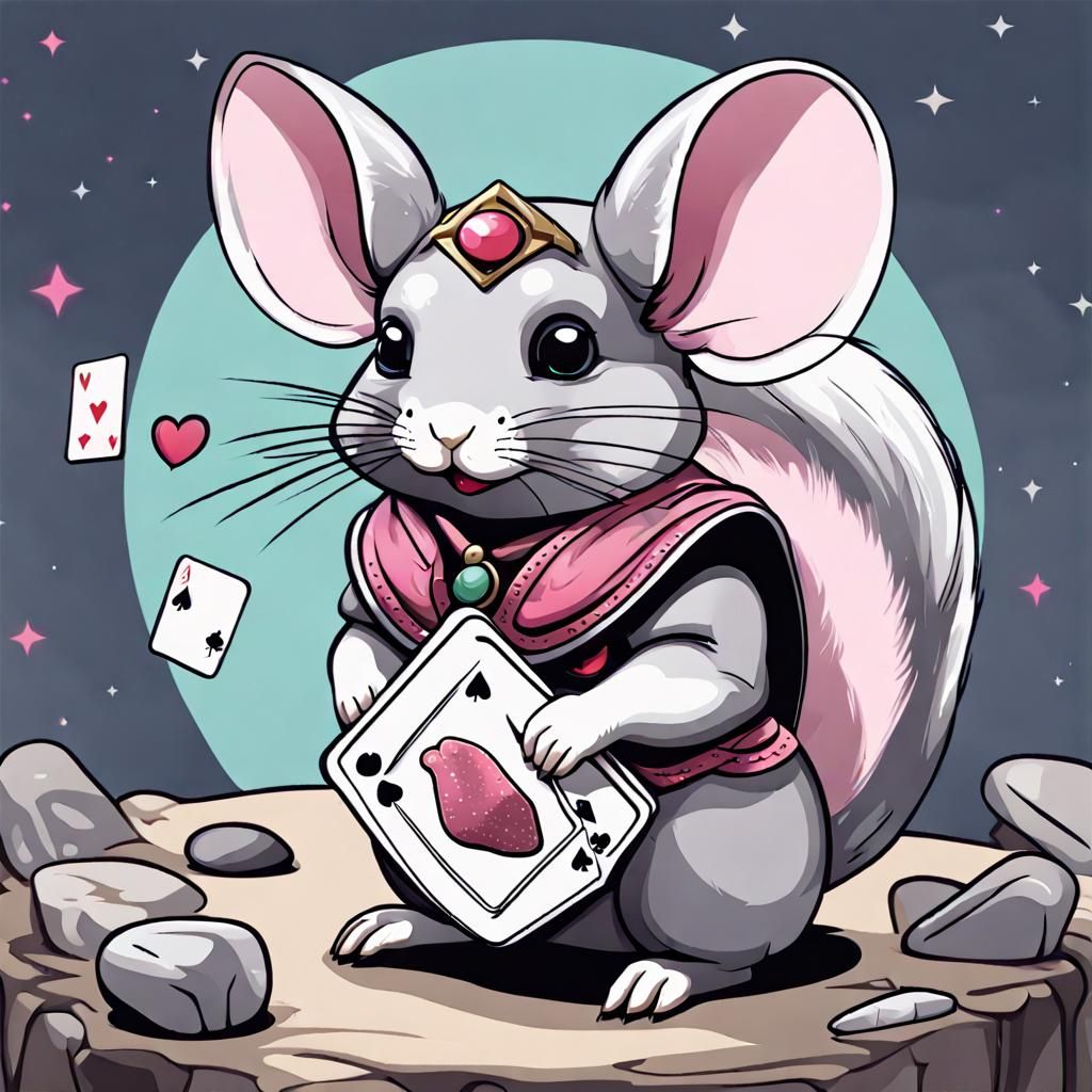Magical Girl Chinchilla Playing Cards
