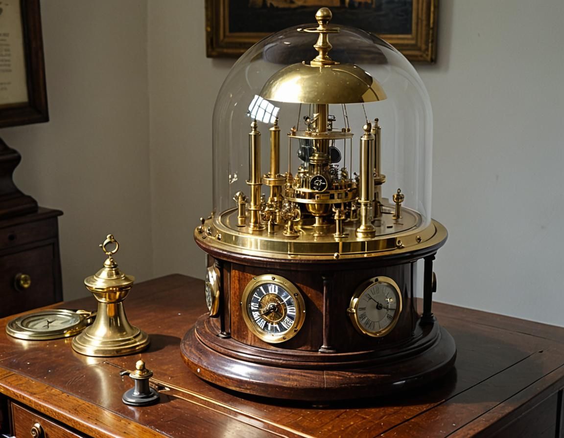 Harrison Navigator's Clock in 1700s Ship Cabin