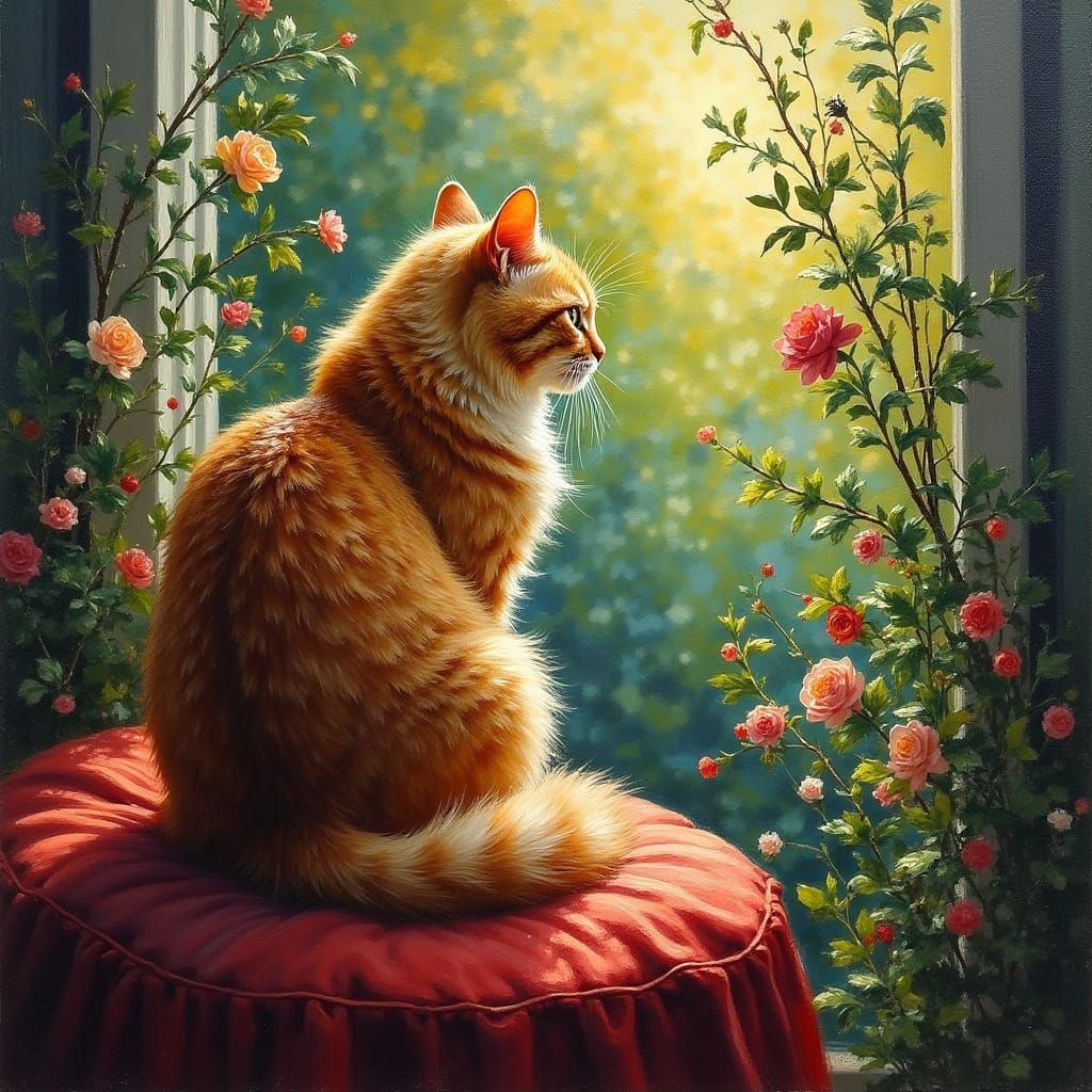 I want to be there outside😻