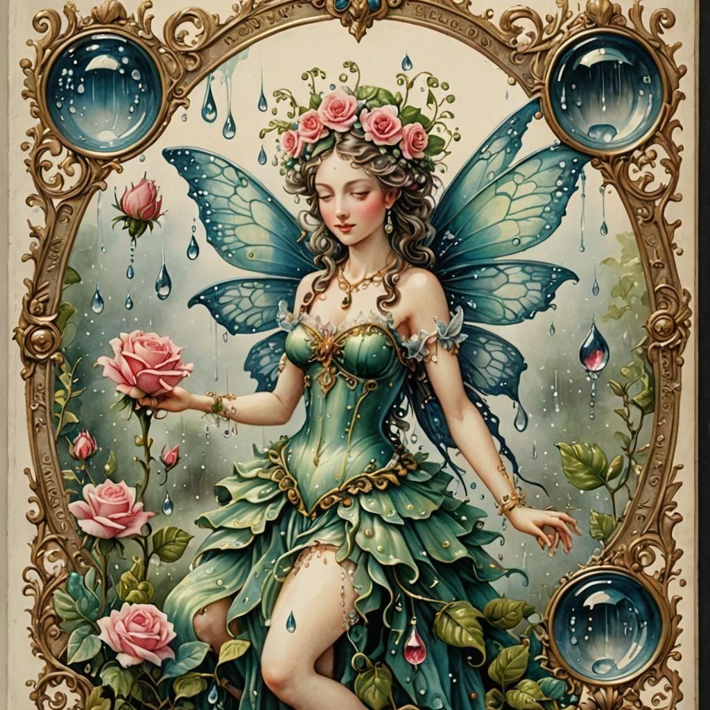 Rococo Fairy Bestiary in Watercolor