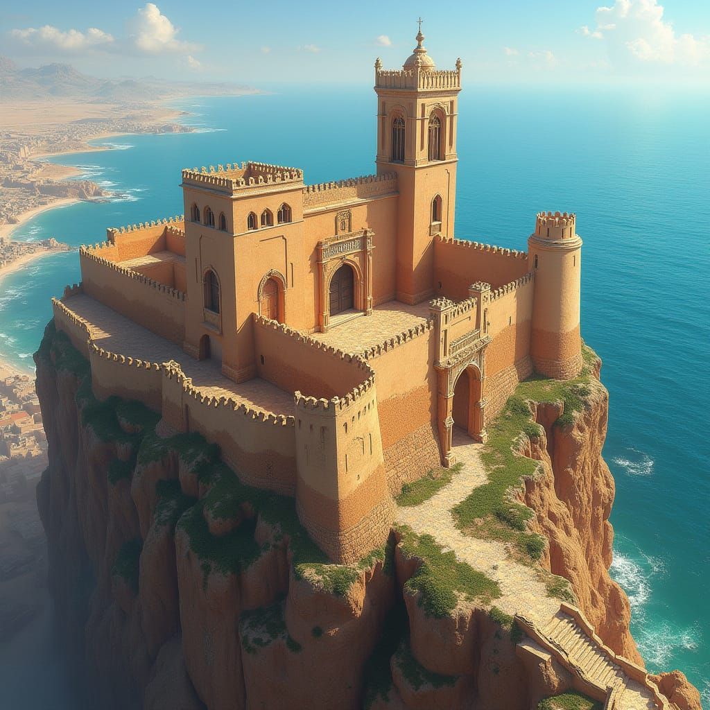 Majestic Citadel Overlooking the Atlantic Ocean