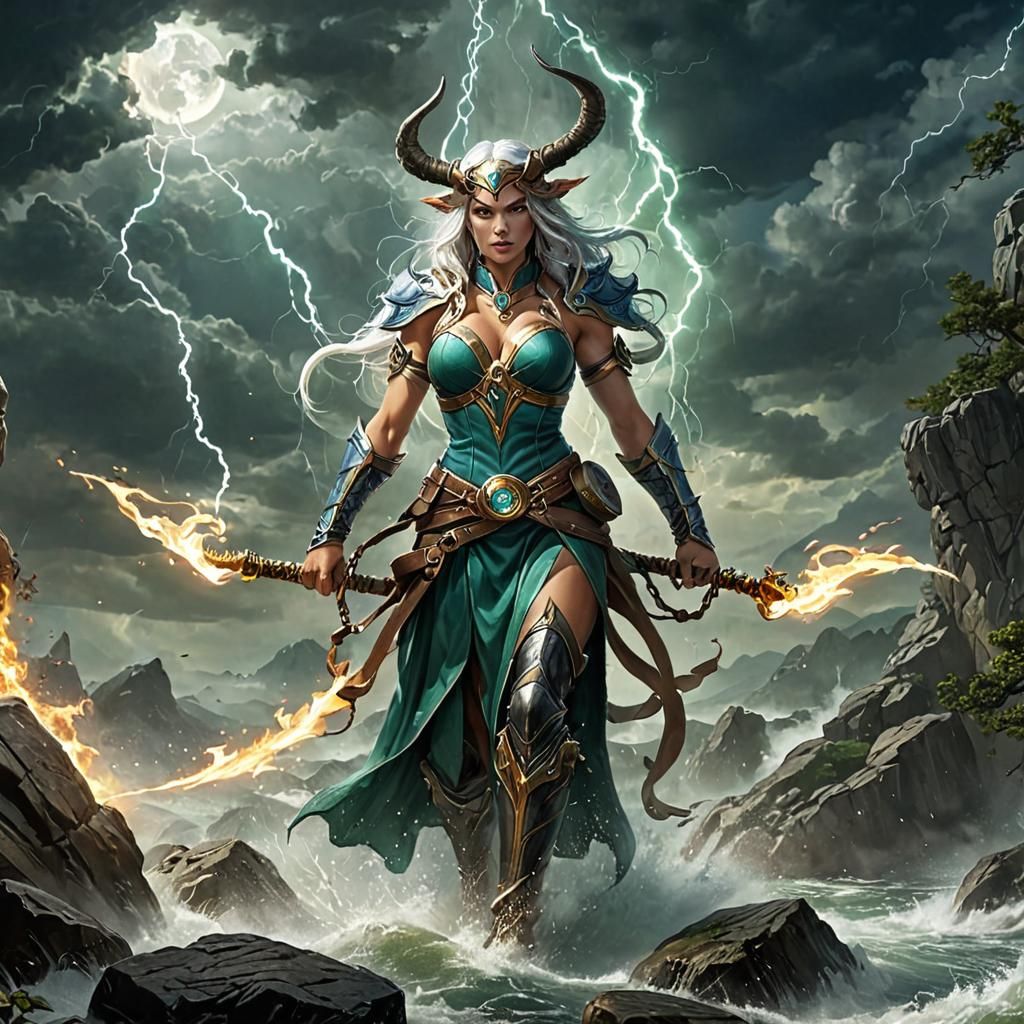 Druid Summons Elemental Storm Against Arch Enemy