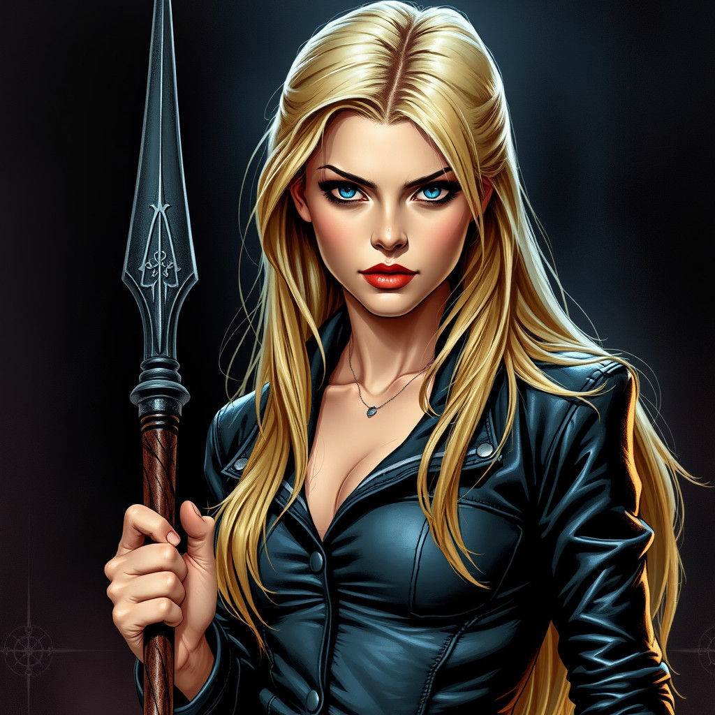 Buffy the Vampire Slayer as Dark Fantasy Art