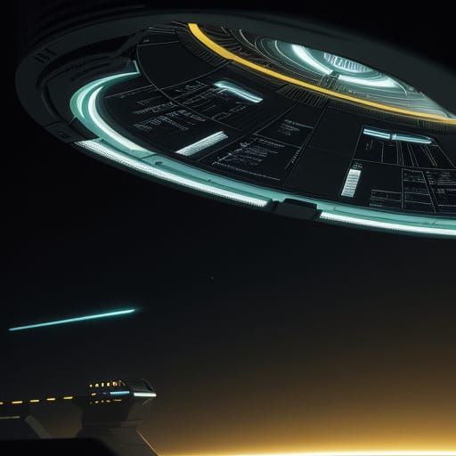 Sleek Sci-Fi Masterpiece: Star Trek Refit Model Illuminated
