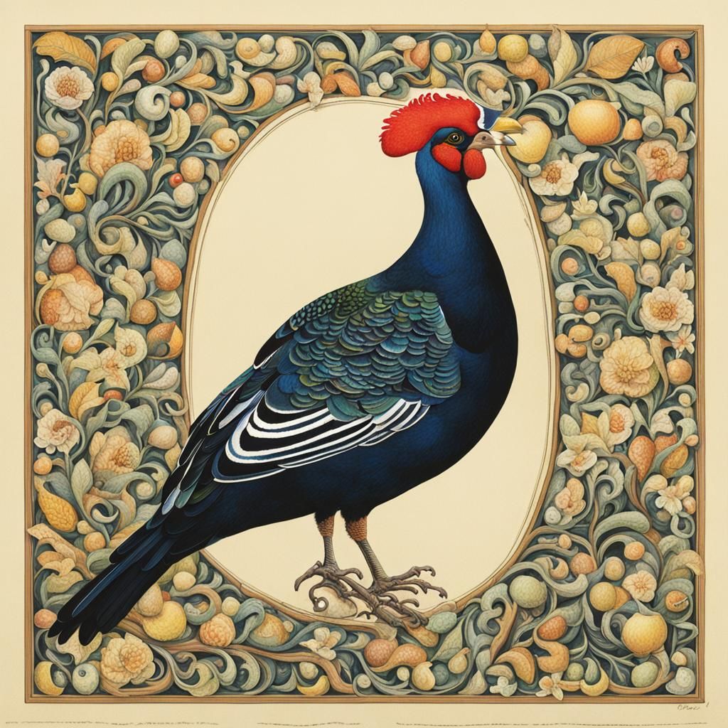 AI Generated Pearcock Image