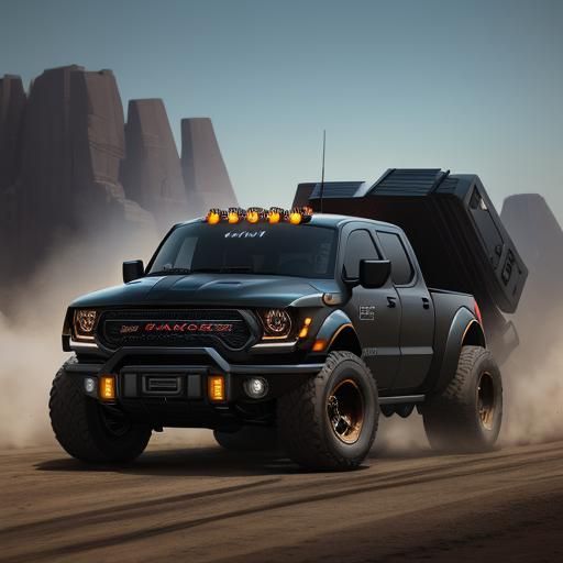 Black Bronze Dodge Hornet Transformer Truck: Detailed Matte ...