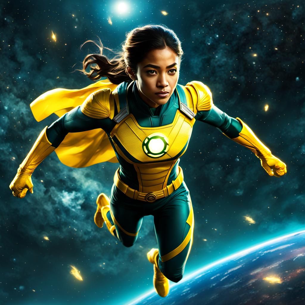 Jessica Cruz as Yellow Lantern in Space