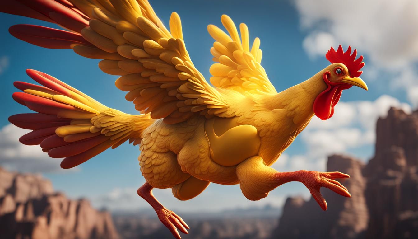 Flying Rubber Chicken on a Mission