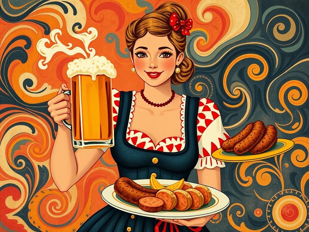 Oktoberfest, bier, lederhosen, wurst, dirndl