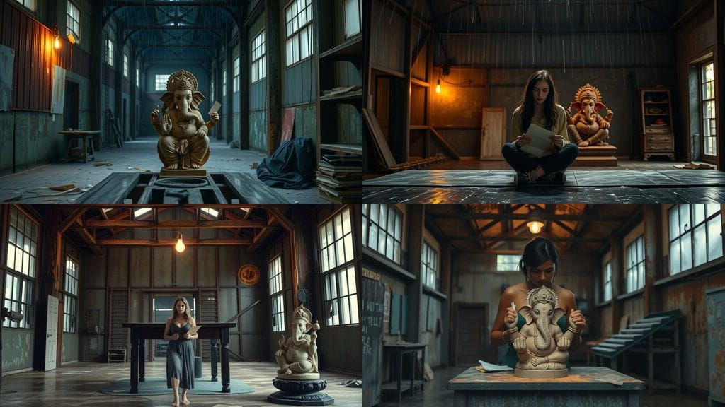 Hyper-Realistic Cinematic Scene: Stormy Revelation