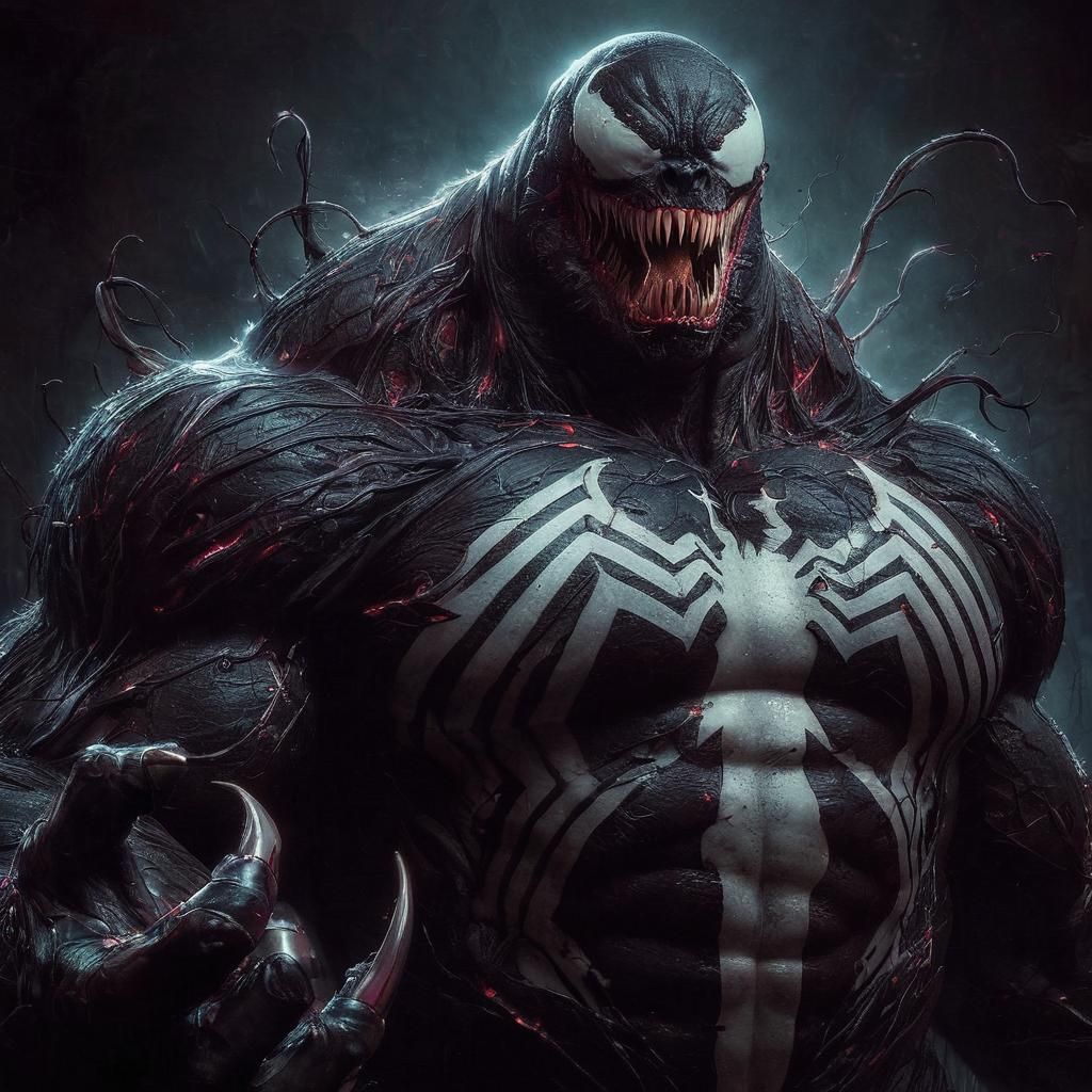 Obese Bear-Venom Symbiote in Explosive Darkness
