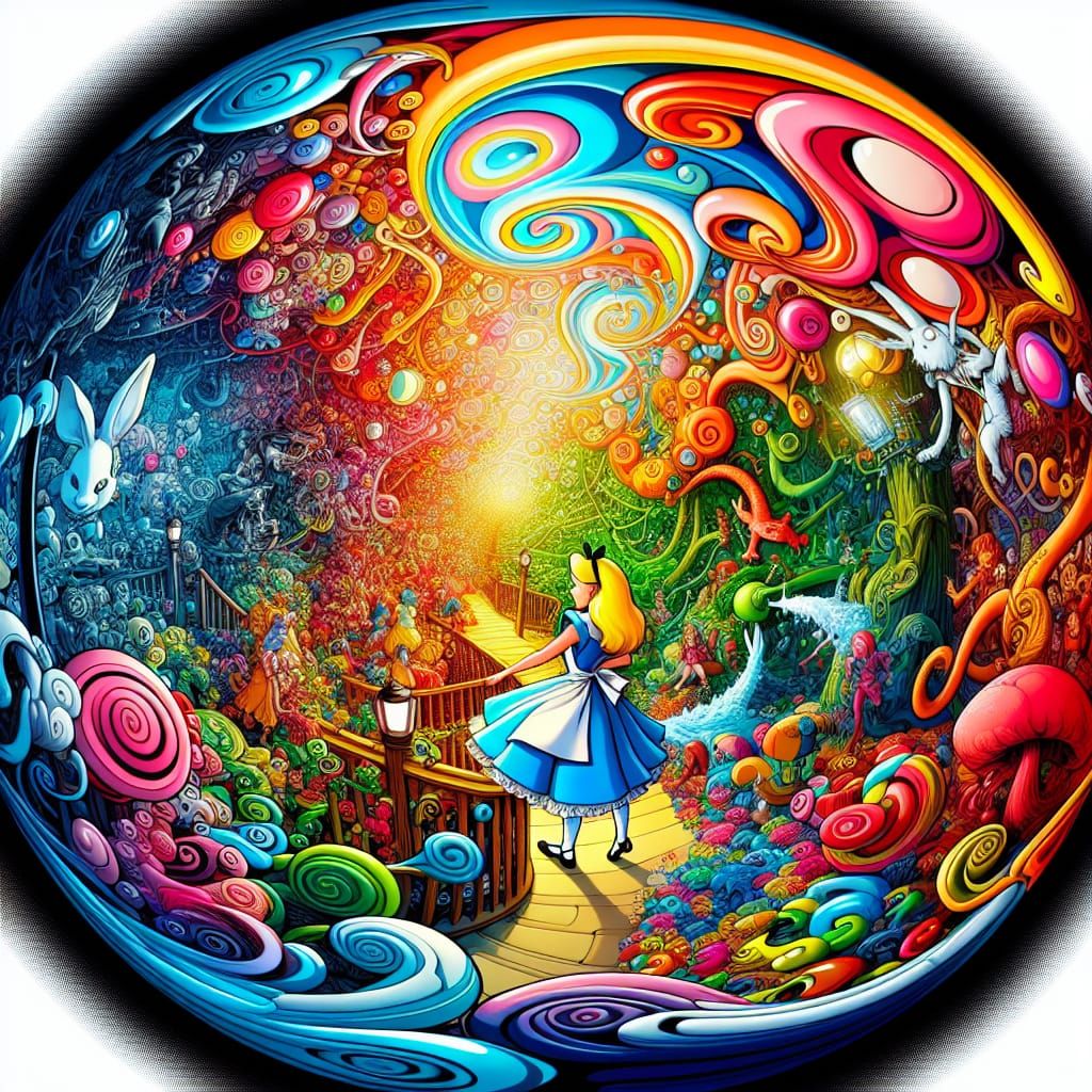 Alice through the Fisheye Lens V