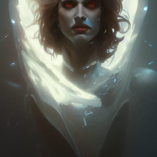 Hades Portrait in Hyperdetailed Art Nouveau Style