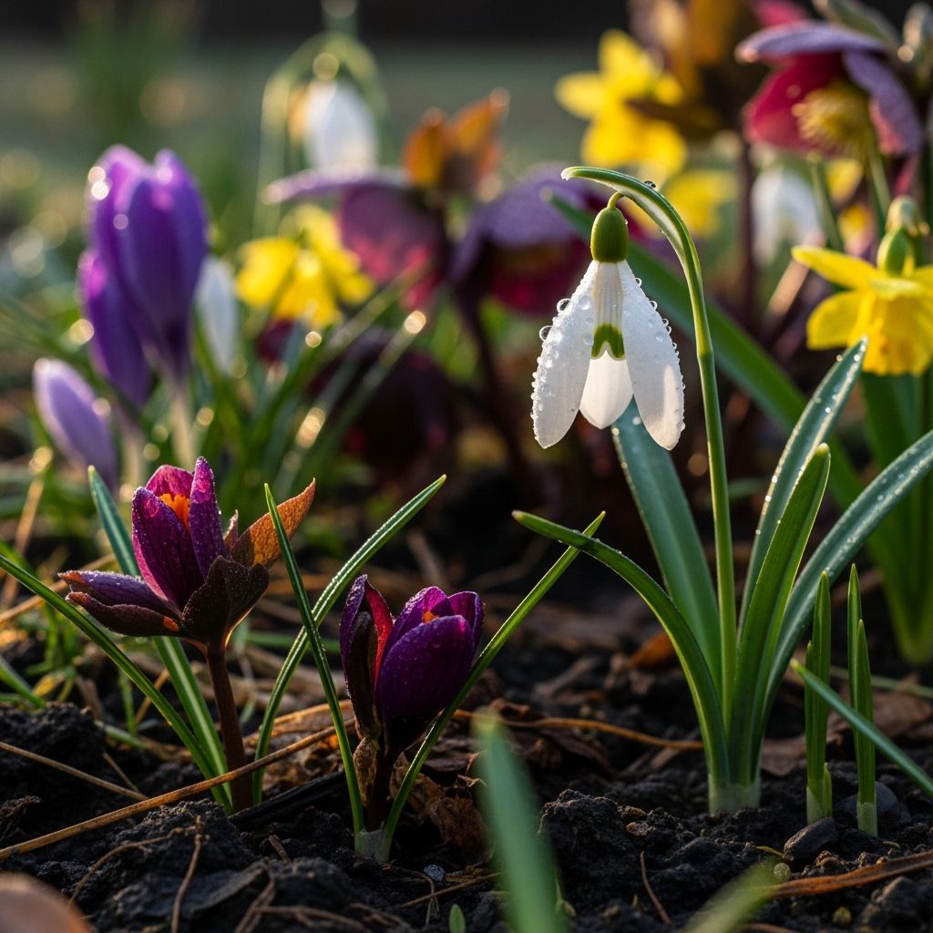 Fragile Snowdrop Reaches for Life