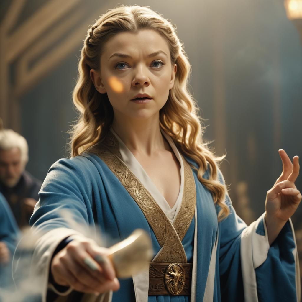 Natalie Dormer Casting Spell in Cinematic Still
