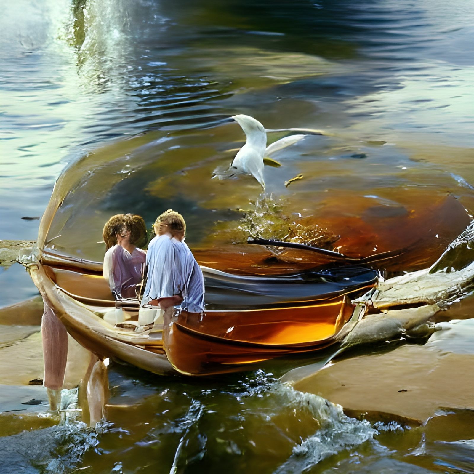 Harmonious Landscape: Oil Painting Inspired by Golden Age Ar...