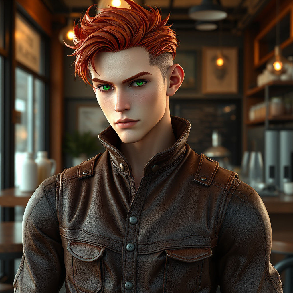 Mesmerizing Android Man with Steampunk Style