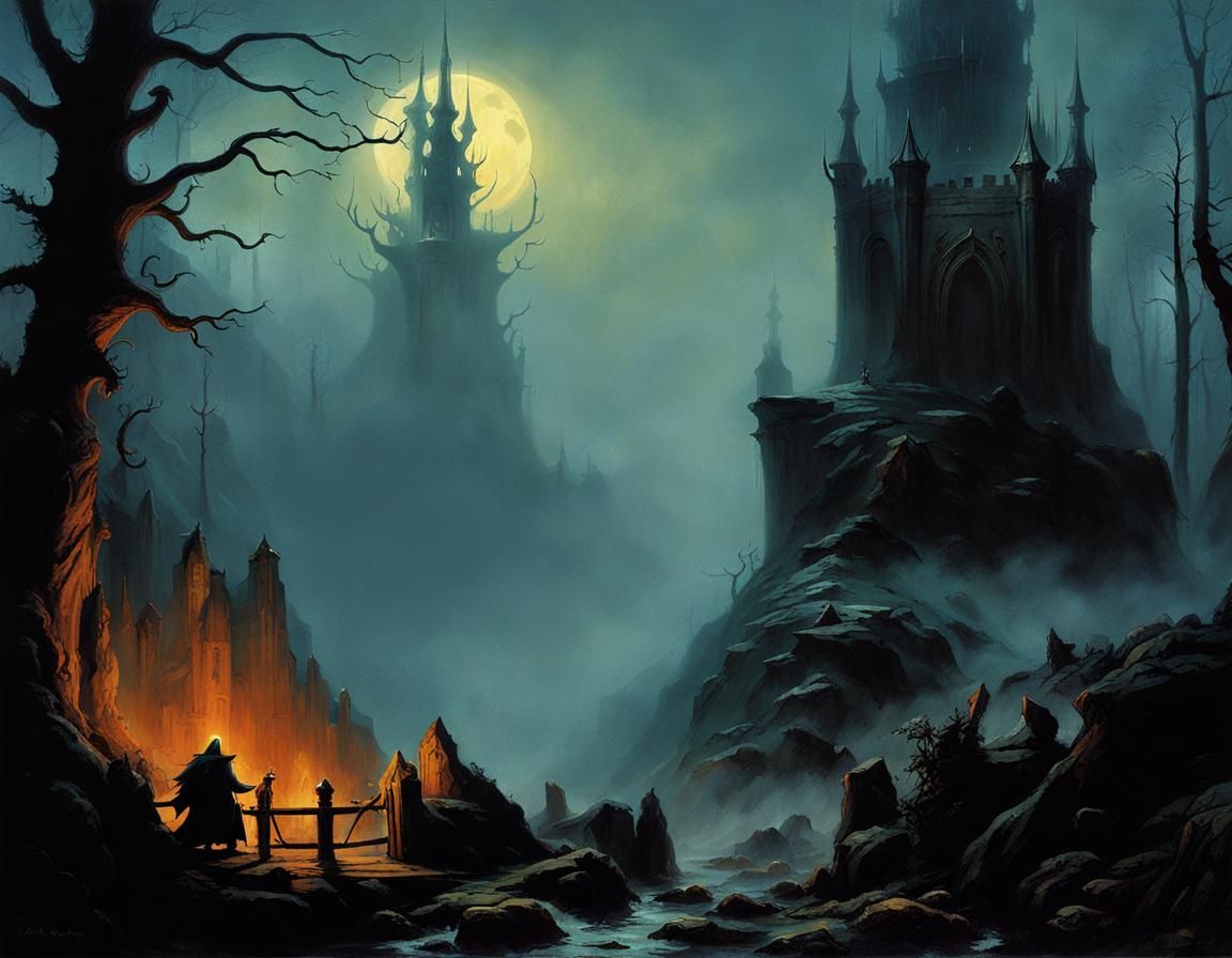 Grim Monster Lair in Spooky Forest