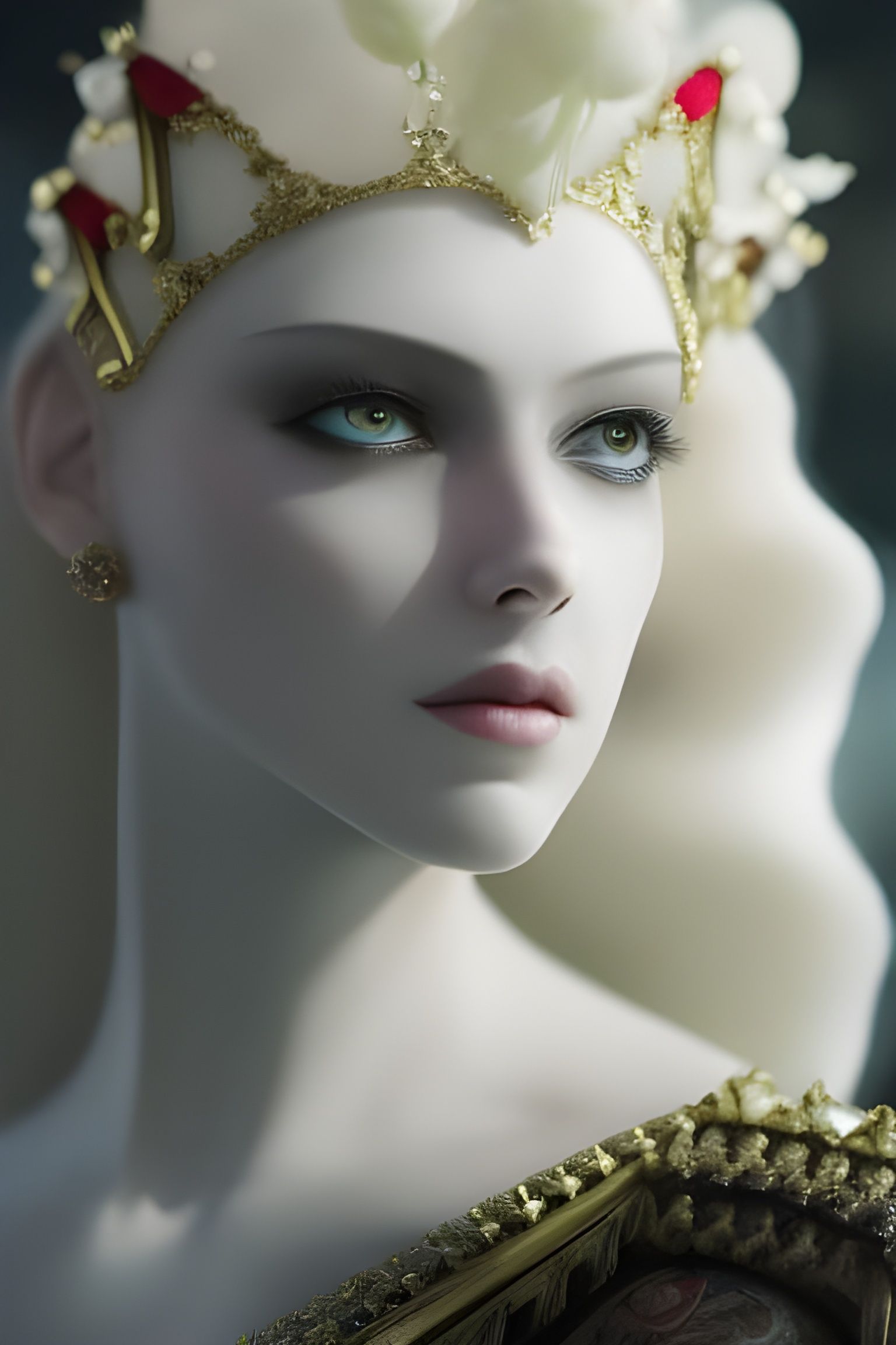 Submarine Chivalric City at Sunset, in Pastel Tones