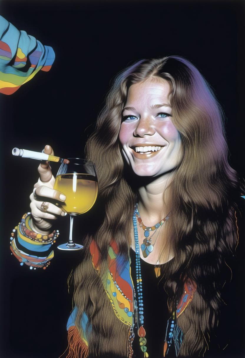 Psychedelic Portrait of a Young Woman