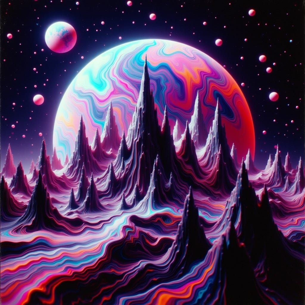 Opalescent Glitch: Chemical Distortion on the Frontier