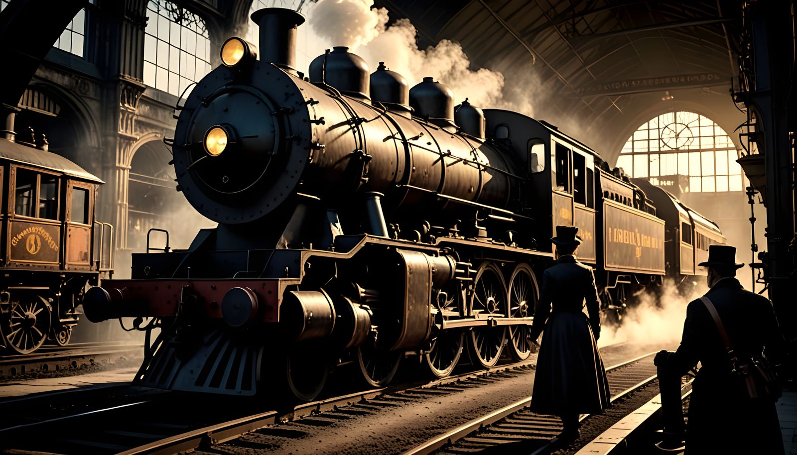 Rusty Train in Industrial Decay