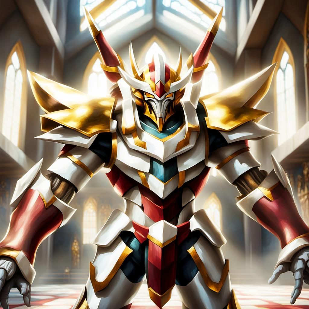 Worshipper in Sacred Space: Oil Painting Style