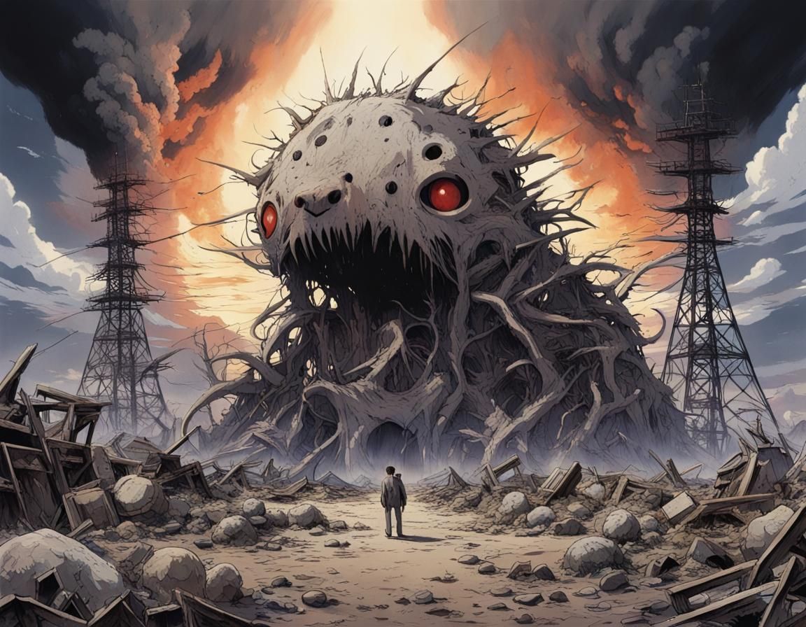 Anime Animals in Atomic Armageddon, Amano Style