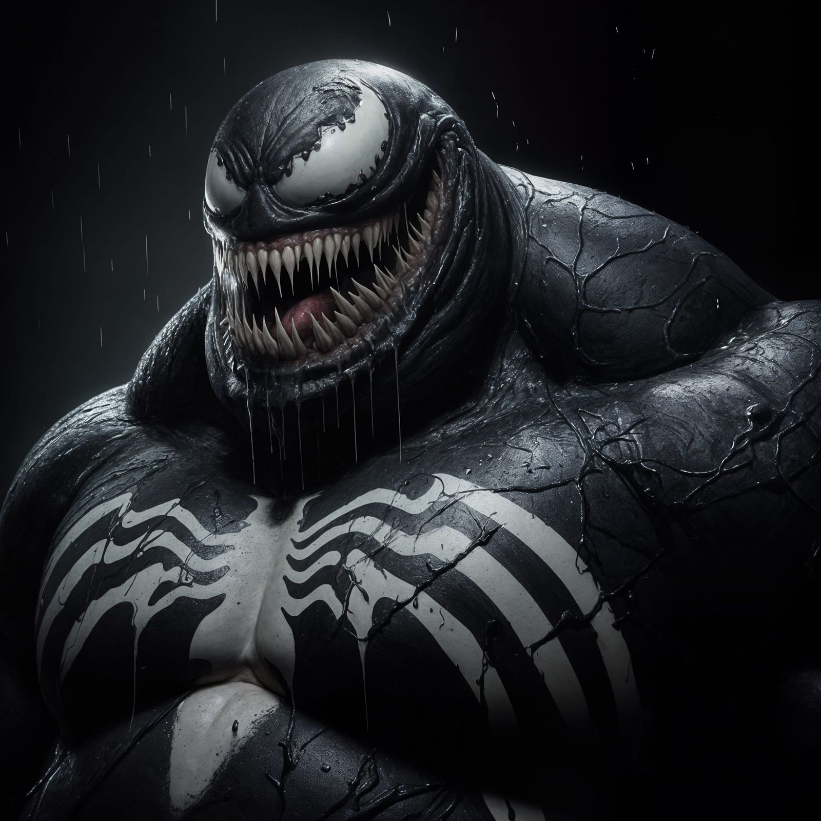 Grotesque Venom in Dark Splattered Masterpiece