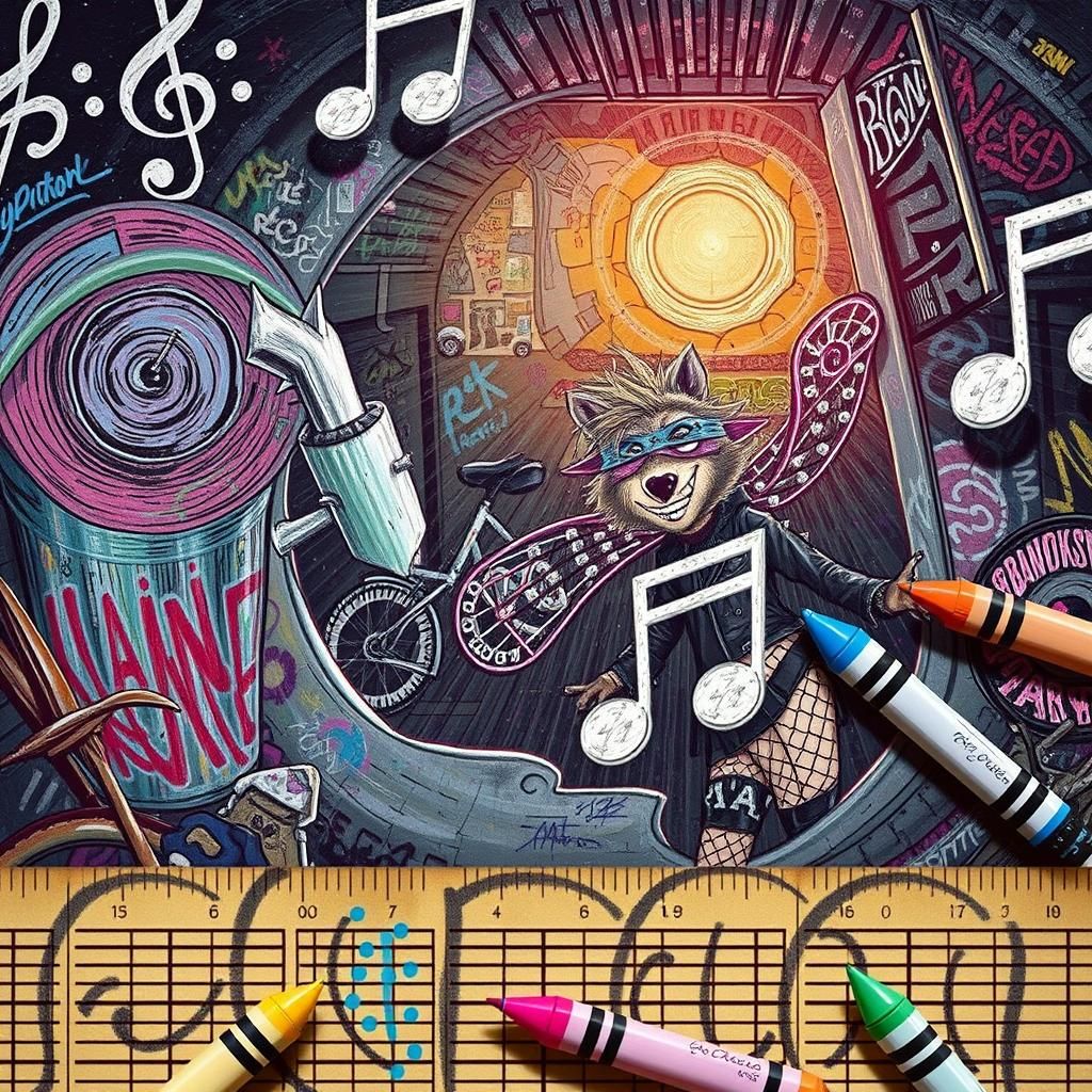 Punk Fairy Princess in Graffiti Alley