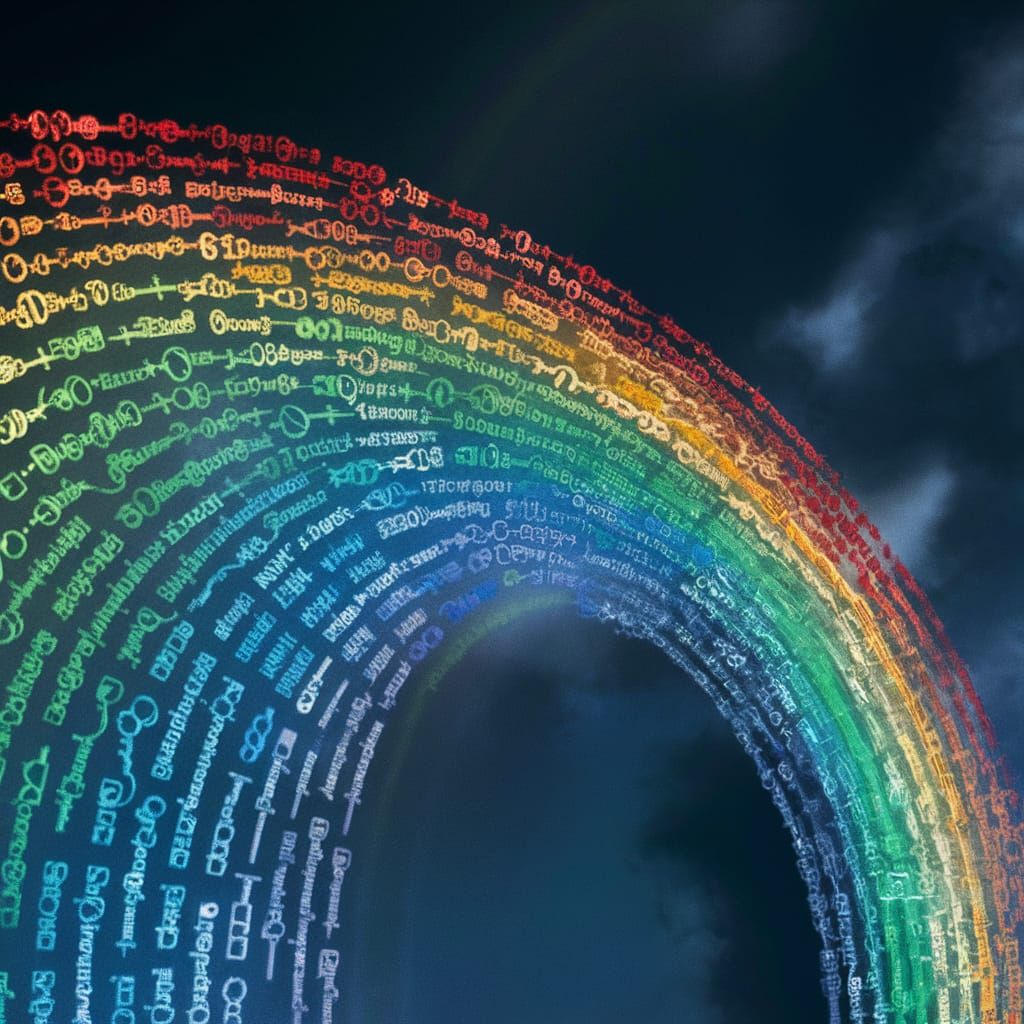 Cryptographic Rainbow: Nature Meets Code