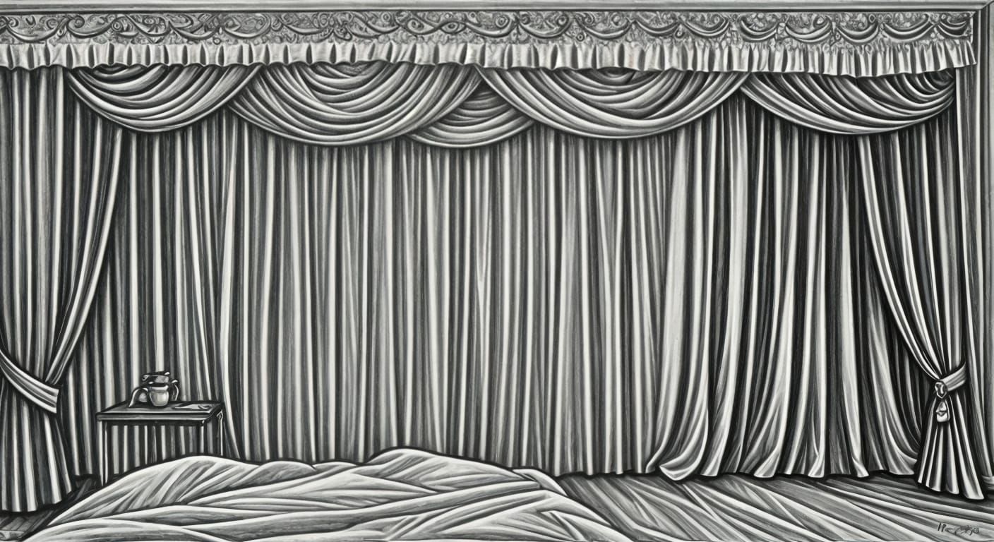 AI Image of Drawing the Curtains of Sleep