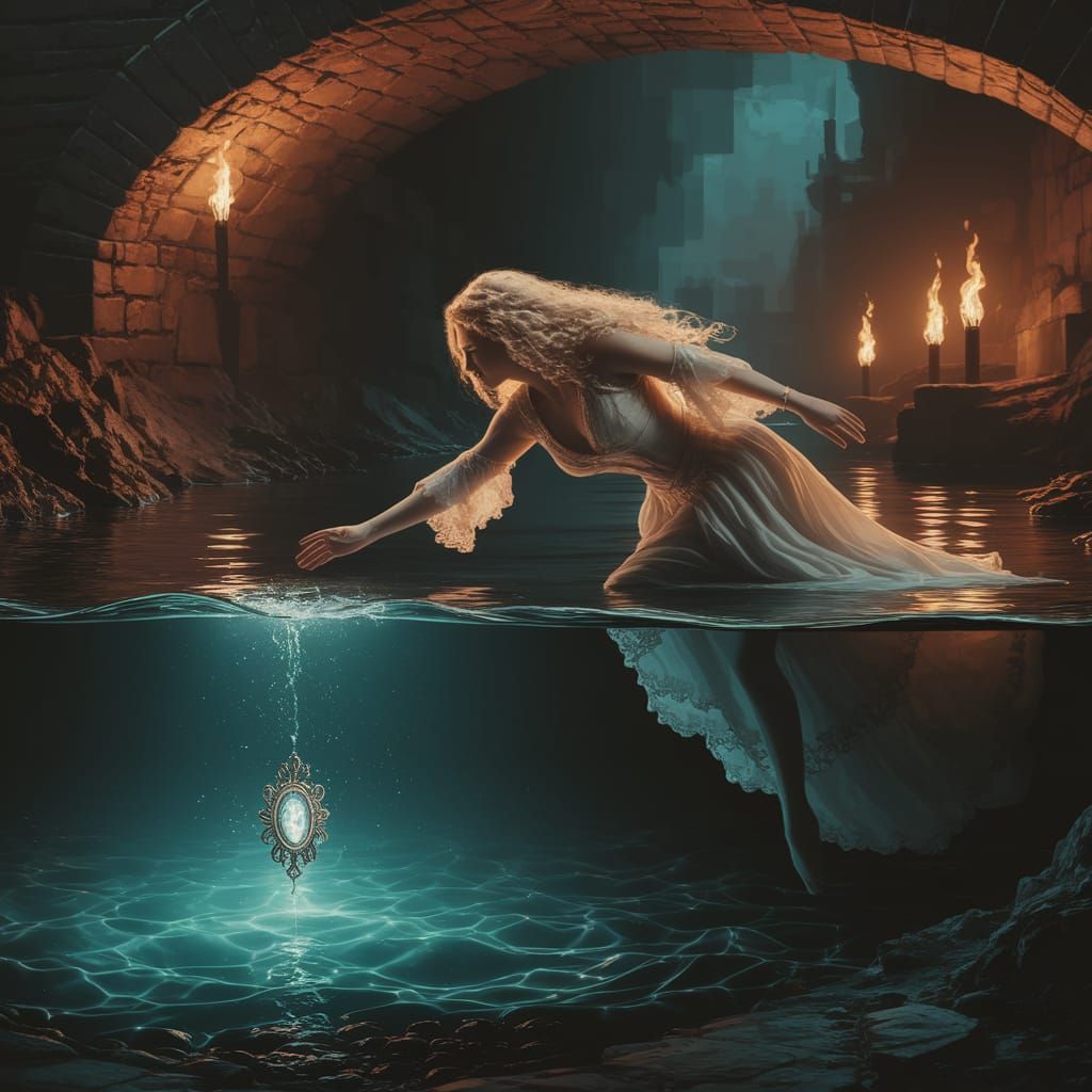 A Woman's Descent into the Mysterious Underground Realm