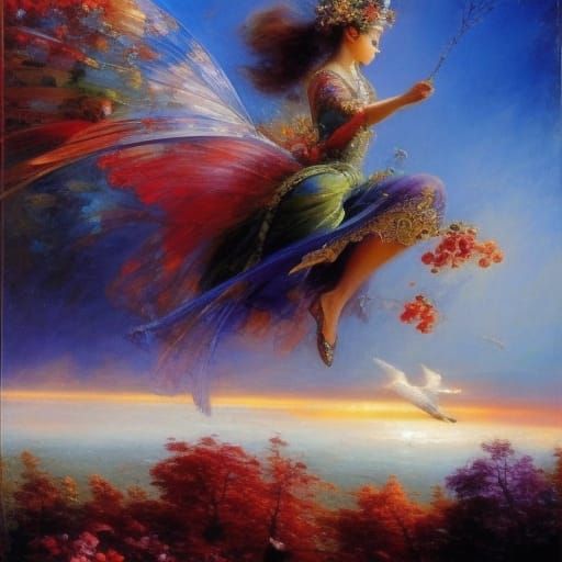 Fantasy Flying Machines in Vivid Colors