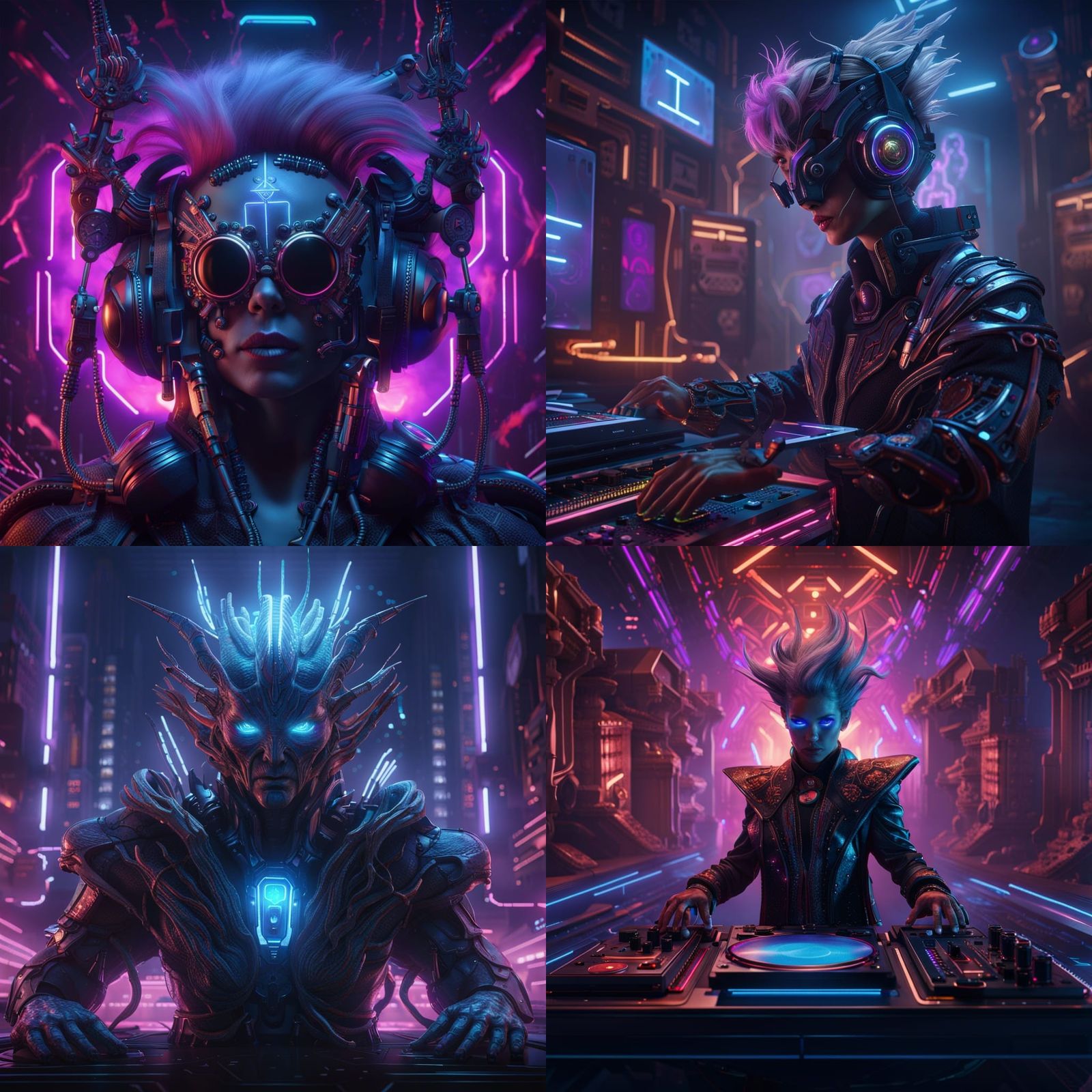 Gozer the Gozerian as Hard Techno DJ