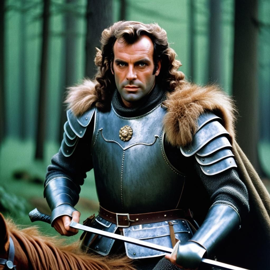 Siegfried in Woods with Armor and Fur