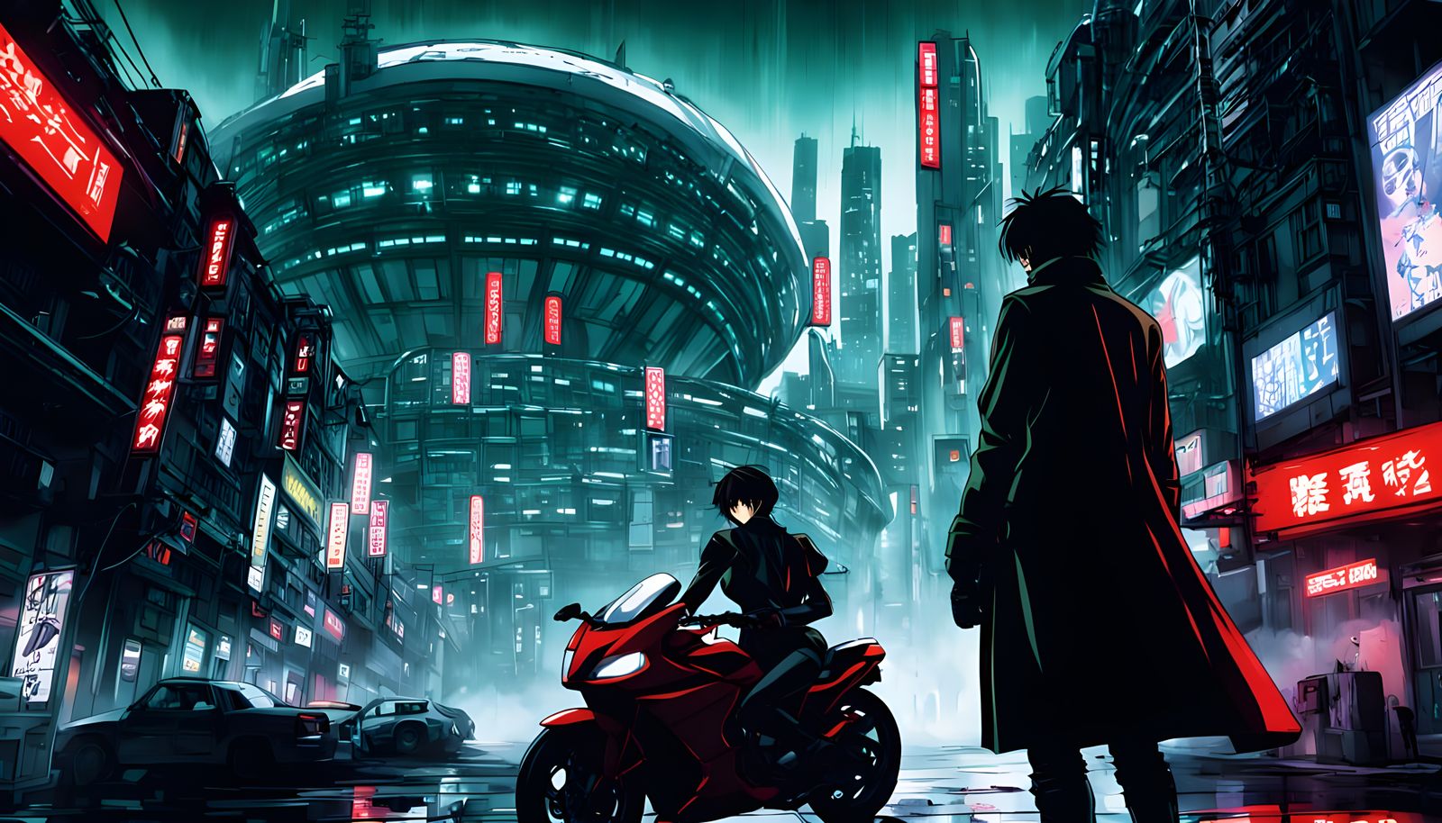 Merging the worlds of "Ghost in the Shell" and "Akira"