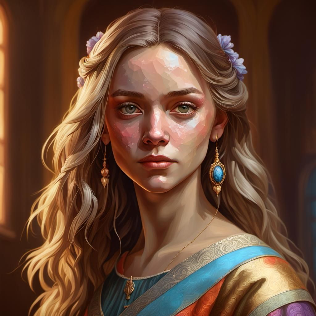 Mona Lisa Redrawn: Sydney Sweeney in Art Nouveau Style