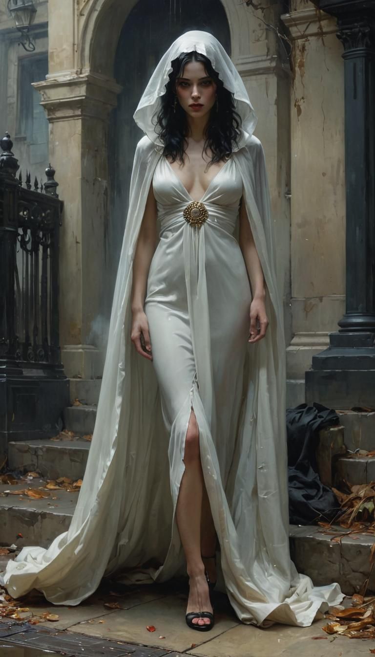 Eerie Phantom Figure in Horror Style