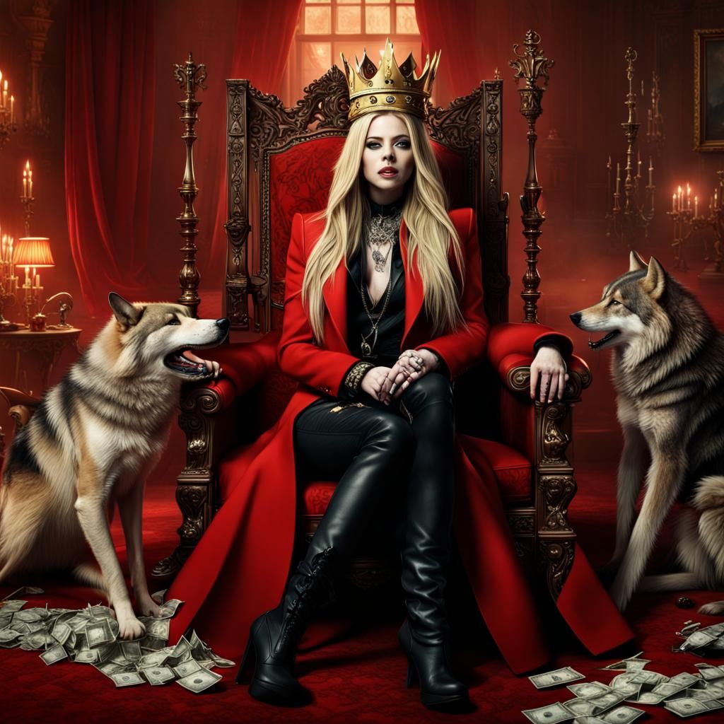 Avril Lavigne: Queen of Punk in Digital Art