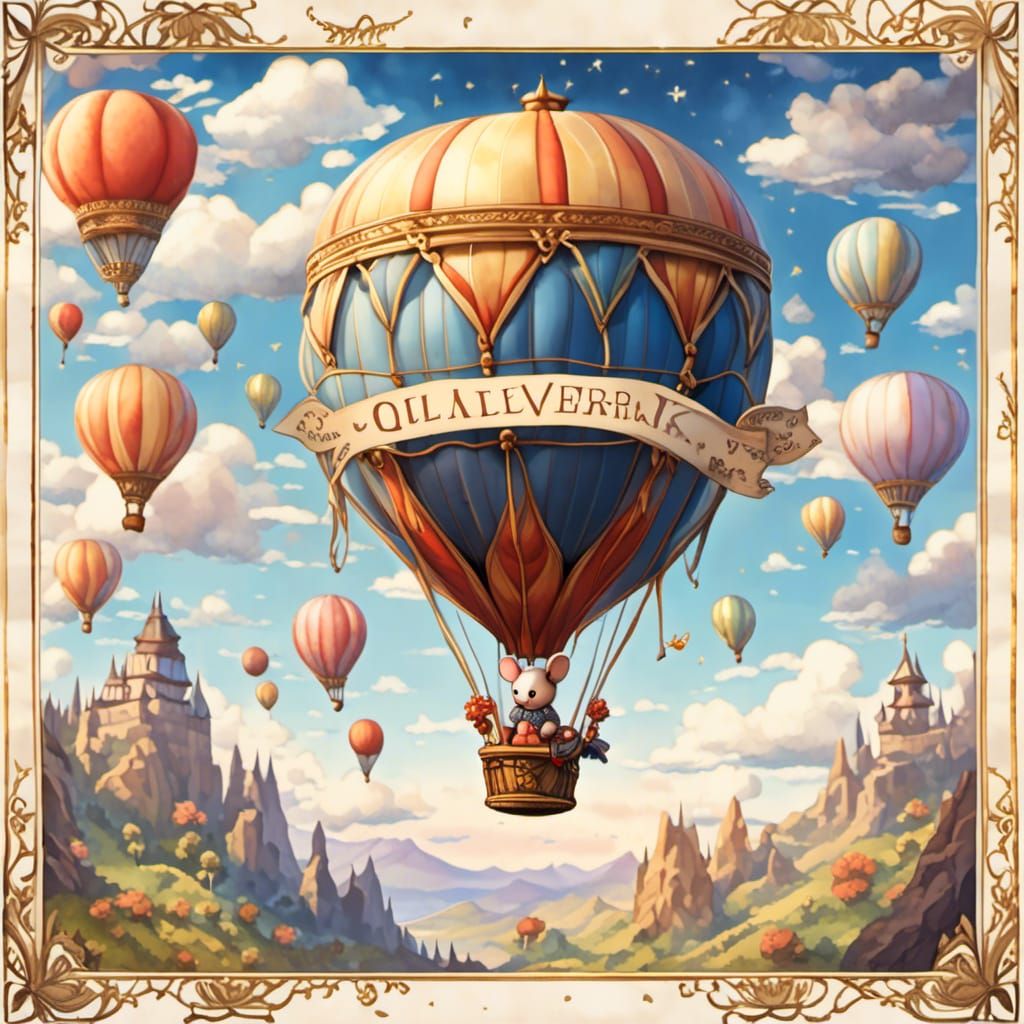 Ornate Glass Hot Air Balloon Adventure
